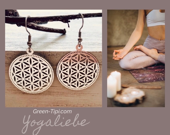 Mandala earrings round*Mandala earrings silver*Flower of life earrings*Flower of life earrings*Yoga earrings*Yoga jewelry*Mandala earrings round