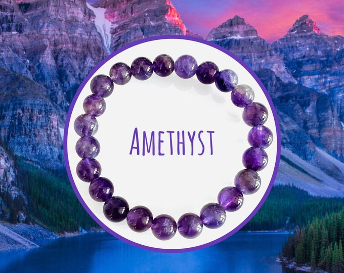 Amethyst Jewelry*Amethyst Bracelet*Gemstone Bead Bracelet*Pearl Bracelet*Crystal Bracelet*Gemstone Bracelet*Spiritual Gift