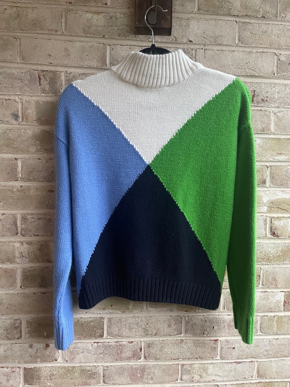 vintage sweater 1990 Y2K Tommy Hilfiger color blo… - image 8