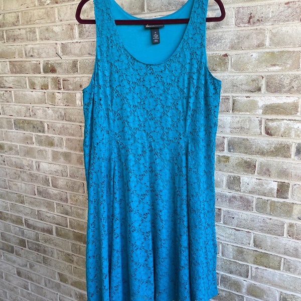 Teal Lace Dress - Etsy
