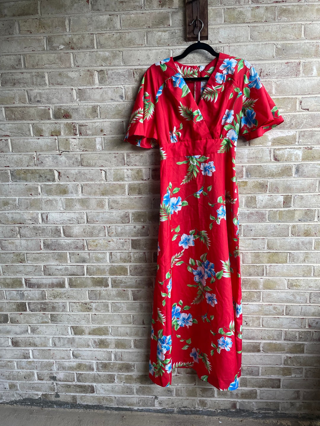 1980s Tropical Fish Print Sun Dress | XS/S