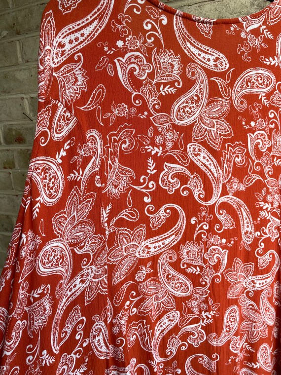 Plus size vintage dress boho bohemian 1990 90s su… - image 8