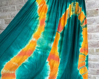 Plus size vintage skirt tie dye hippie hippy boho bohemian 1990 90s size xxl 16 18 20 2x
