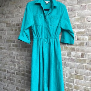 appleseed's casual dresses Appleseeds Shirt Dress Size Petite XL Black White Polka Dot Polo Sporty Preppy
