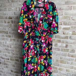 Plus Size Vintage Dress 1990 90s Shirt Dress Rainbow Boho Bohemian Size 22  3x Xxxl - Etsy