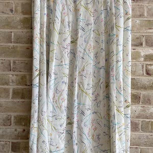 plus size vintage skirt 1990 90s cursive letters literary teacher librarian boho Chaus large xl 14 16 18 1x