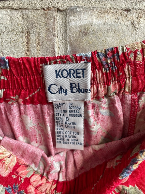 Plus size vintage skirt boho bohemian cotton deni… - image 5
