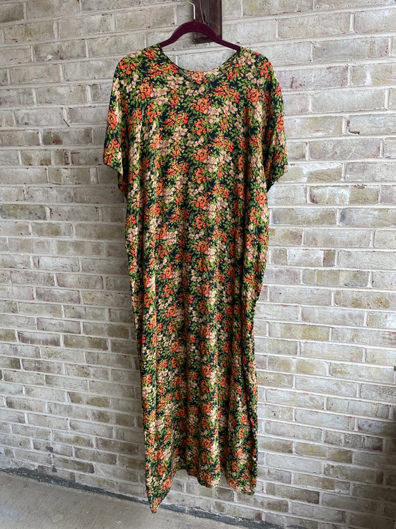 Plus size vintage dress handmade homemade cotton … - image 1