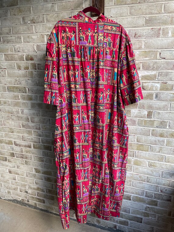 Plus size vintage caftan kaftan muumuu dress Kris… - image 9