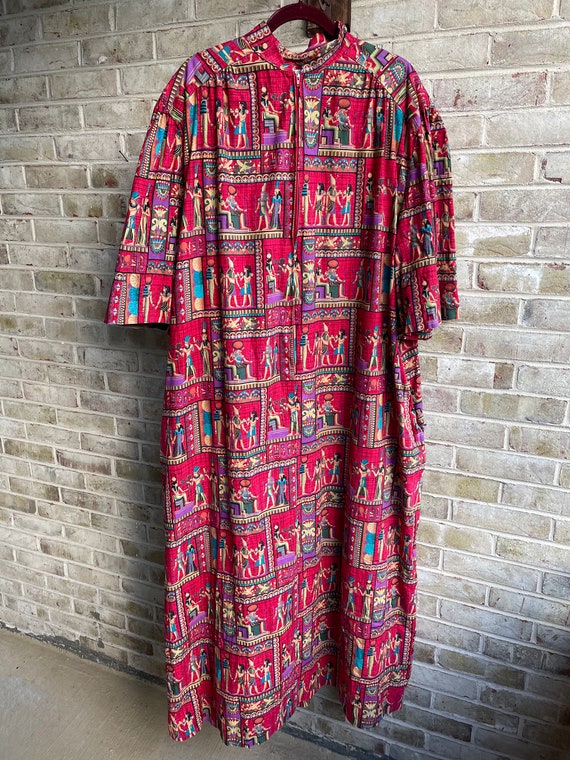 Plus size vintage caftan kaftan muumuu dress Kris… - image 3