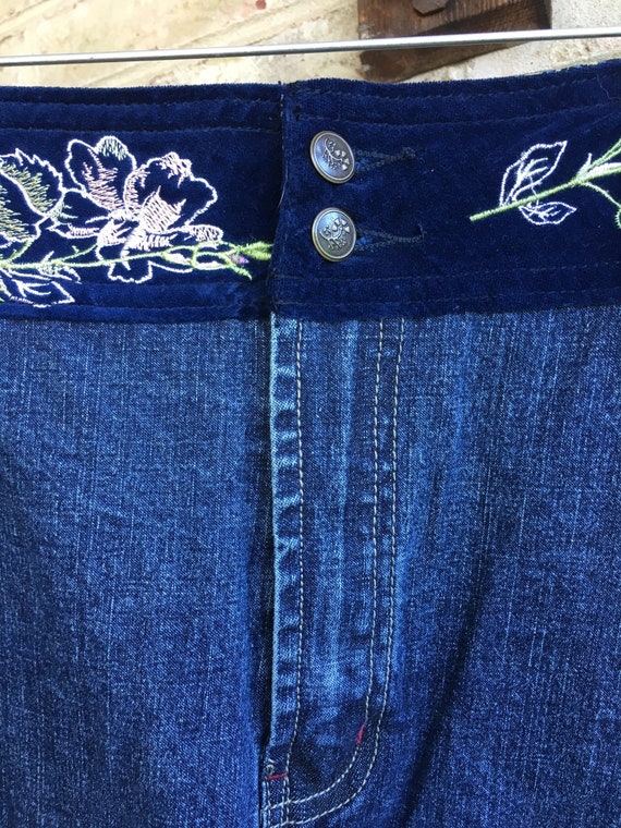 Retro plus velvet thick women jeans main image 0