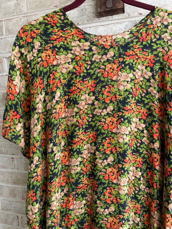 Plus size vintage dress handmade homemade cotton … - image 3