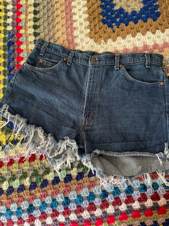 Vintage Levi orange tab shorts cutoffs 38” Waist … - image 8