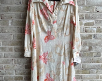 plus size vintage dress 1970 70s Montgomery Ward deadstock nwt nwot original tags boho hippie size 20 xxl 1x 2x