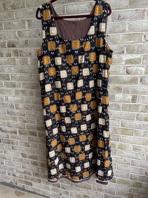 Plus size vintage dress sundress reversible Celtic