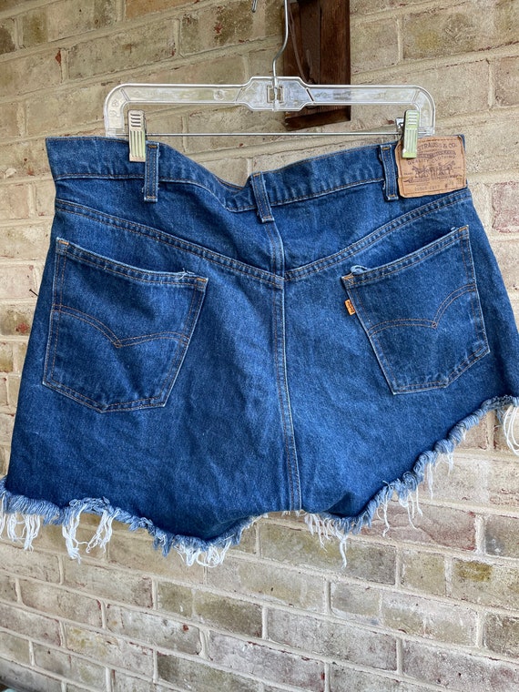 Vintage Levi orange tab shorts cutoffs 38” Waist … - image 6