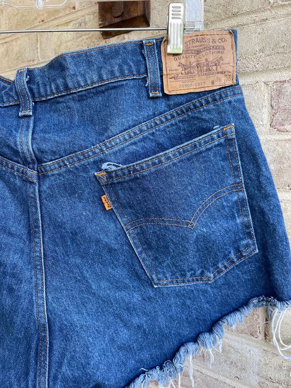 Vintage Levi orange tab shorts cutoffs 38” Waist b