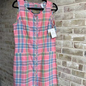 liz claiborne sleeveless a-line dress Liz Claiborne Women's Sleeveless A Line Dress Size XL NO BELT Dust Cedar Palm