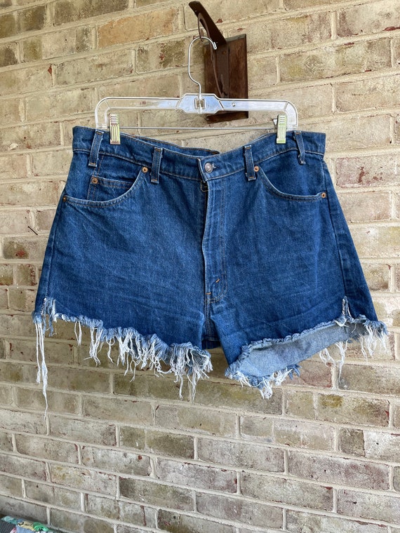 Vintage Levi orange tab shorts cutoffs 38” Waist … - image 2