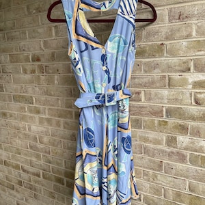 Vintage dress mini sundress nautical sailor 1990 90s boho size small