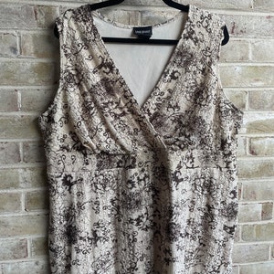 plus size vintage blouse shirt 1990 90s y2k top boho crochet Lane Bryant size 22 24 3x xxxl
