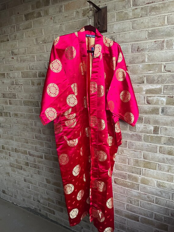 Plus size vintage robe with belt deadstock never … - image 4