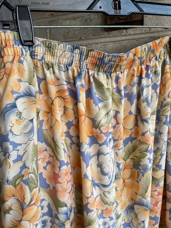 Plus size vintage skirt Sag Harbor polyester flor… - image 6