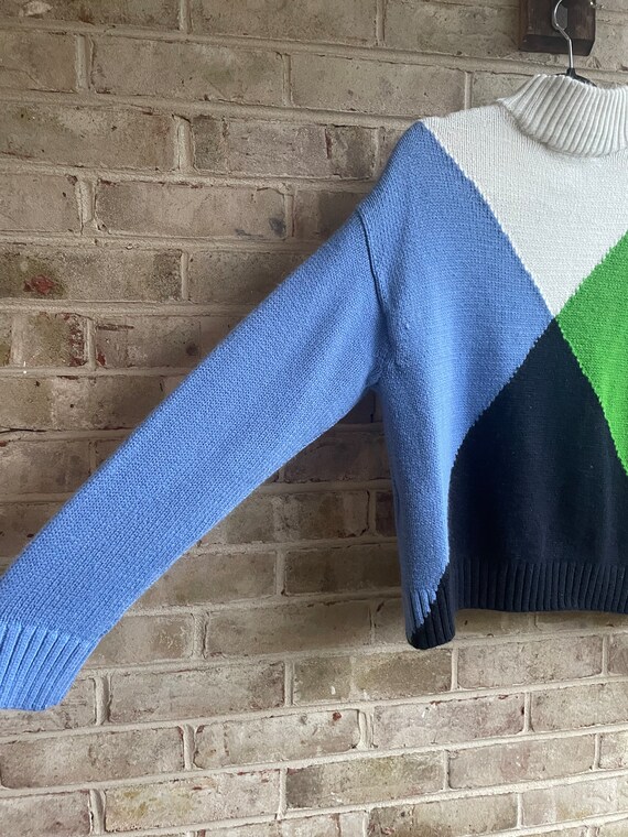 vintage sweater 1990 Y2K Tommy Hilfiger color blo… - image 9