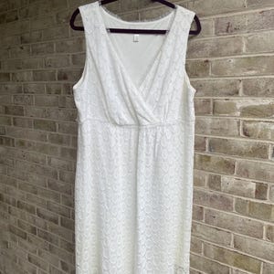 plus size vintage dress 1990 90s eyelet lace sundress size 20 xxl 2x