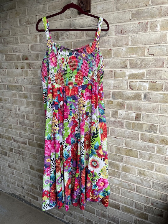 Plus size vintage dress Phool sundress cotton smo… - image 1