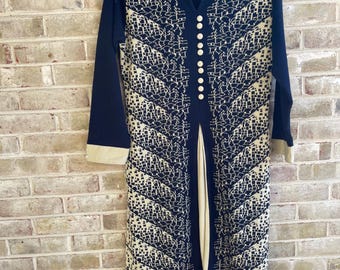 vintage dress 1980 80s Preston xxl knitwear dress size 12 14 16
