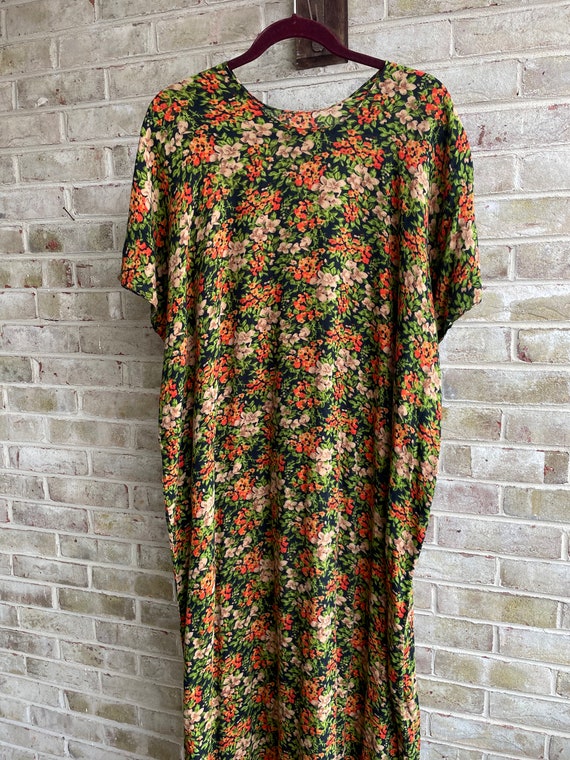 Plus size vintage dress handmade homemade cotton … - image 2