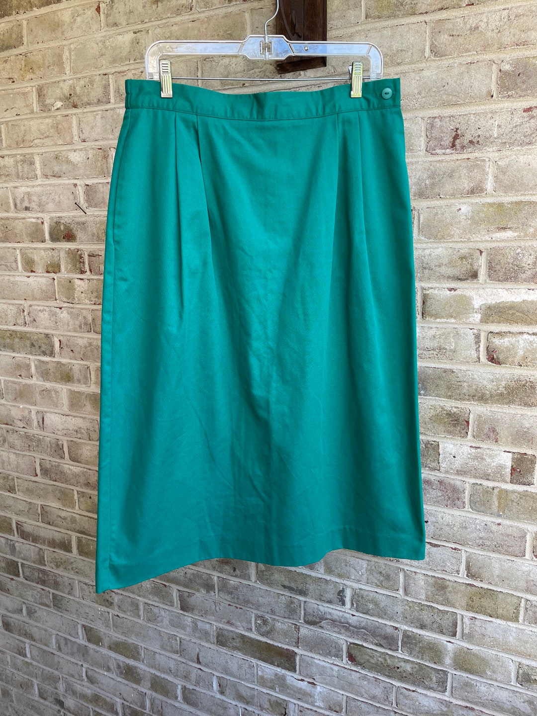 Plus Size Vintage Skirt Boho Bohemian Coastal Kelly Green Hippie