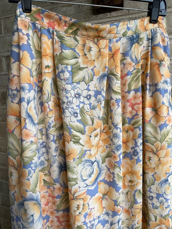 Plus size vintage skirt Sag Harbor polyester flor… - image 4