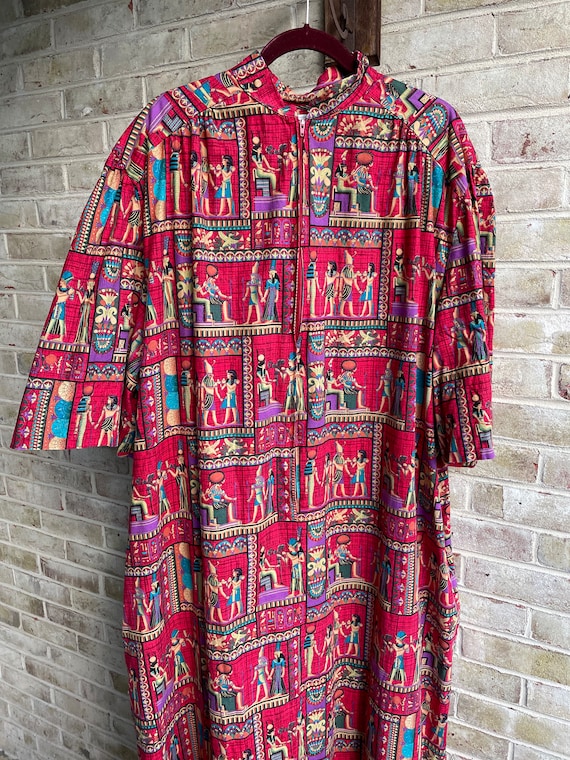 Plus size vintage caftan kaftan muumuu dress Kris… - image 8