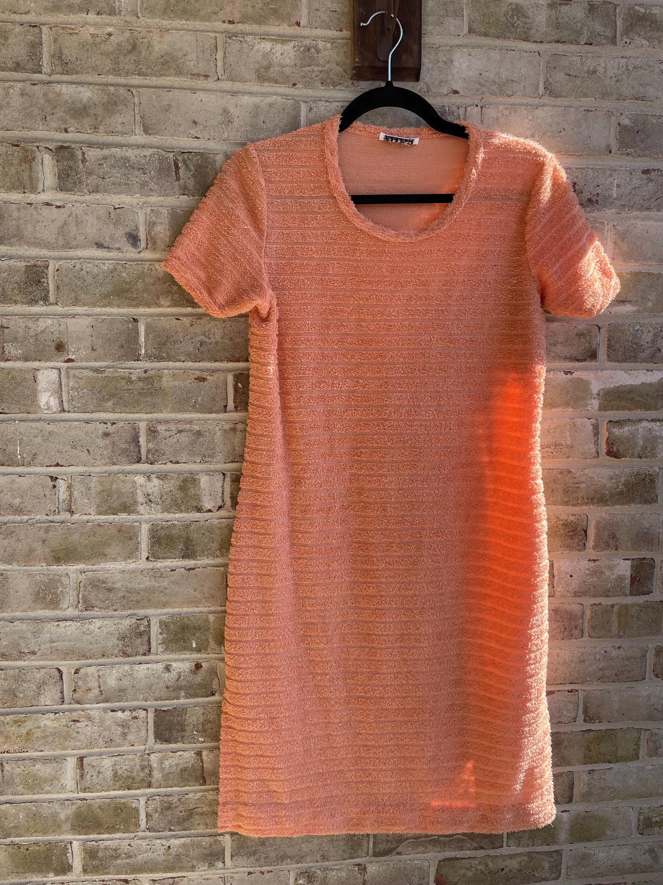 ワンピース [REST&RECREATION] TERRY MINI DRESS ☆韓国人気☆Rest & Recreation☆TERRY MINI DRESS