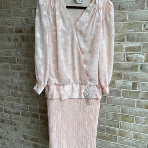 Vintage dress sparkle 1980 80s Fashions by Renee size medium large 10 12 14