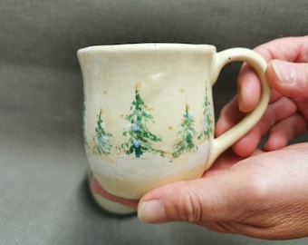 Christmas cup, coffee cup, tea cup, ceramic cup, tankard, mug