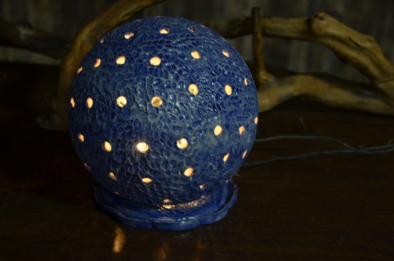 Windlicht "Lichterkugel" Keramik handgefertigt Teelichthalter 