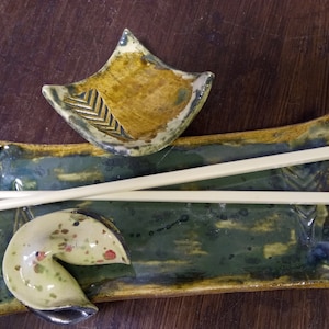 Sushi set 3-piece, fortune cookie, saying for friends, lucky, message, tableware for sushi, serving bowl, gift set Art. SU-0624-02