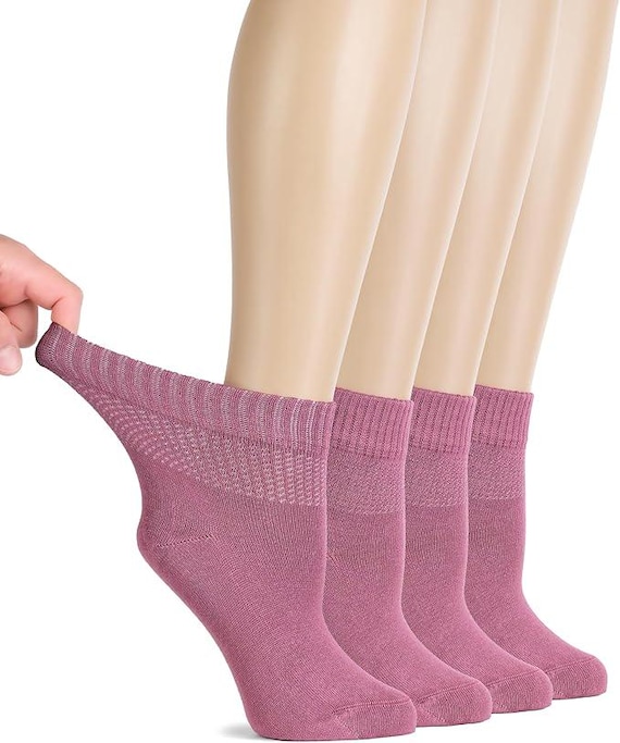 loose fitting dress socks Truform Loose Fit Diabetic Sock, 3 Pack, Large / White