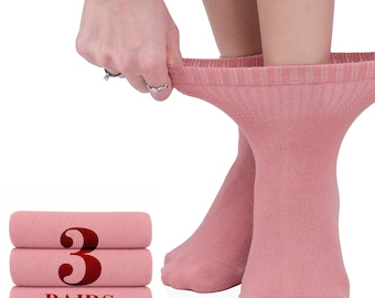 Women's Bamboo Diabetic Ankle Socks, Sizes 6-12, 3-Pair All Season