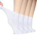 Women's Bamboo Diabetic Ankle Socks, Sizes 6-12, 4-Pair All Season