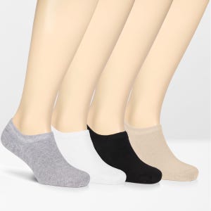 Women&#39;s Bamboo No Show Socks with Grip, Invisible Diabetic Socks, Non Slip, Odor Free, Lightweight Low Cut for Sensitive Skin, 6/12 Pairs