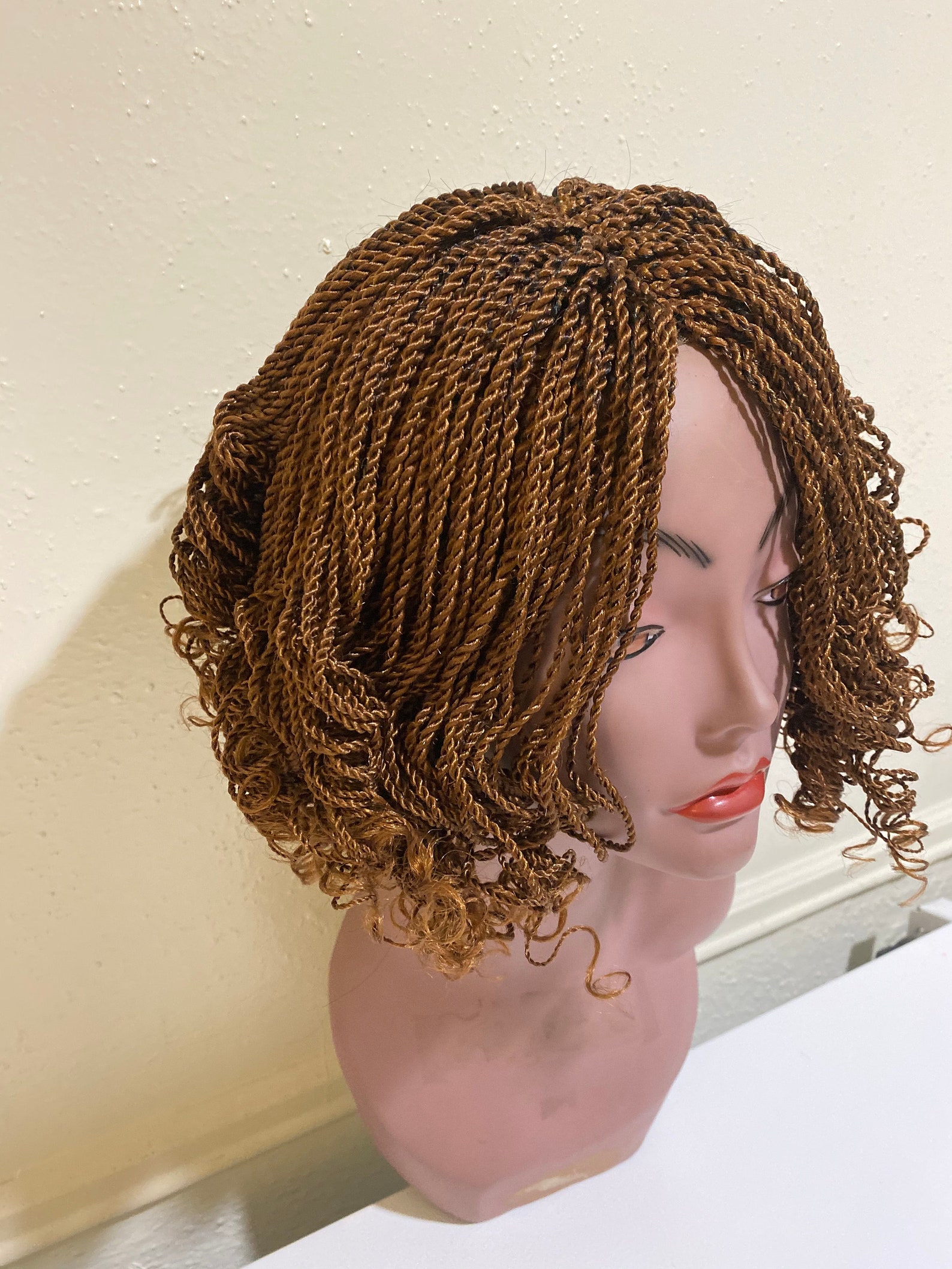 Kinky Twist Handmade Braided Wig for Black Women. Kinky Twist Etsy
