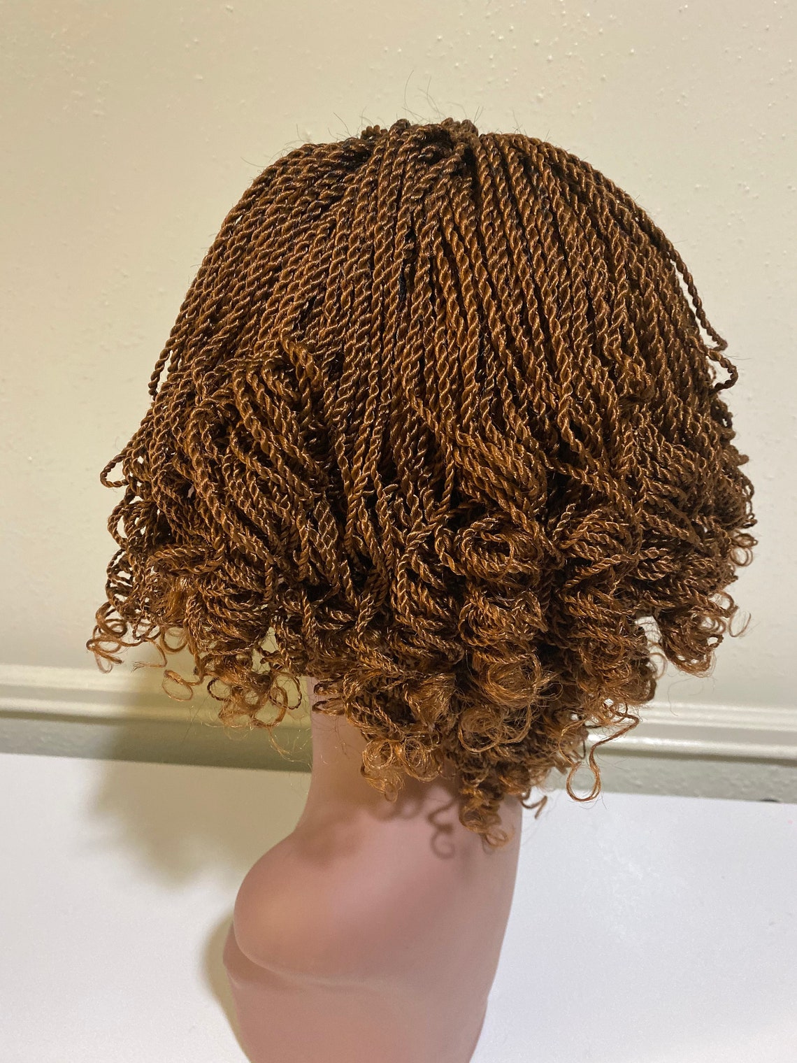 Kinky Twist Handmade Braided Wig for Black Women. Kinky Twist Etsy