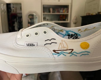 vans embroidered shoes