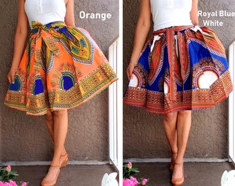 african print skirt designs