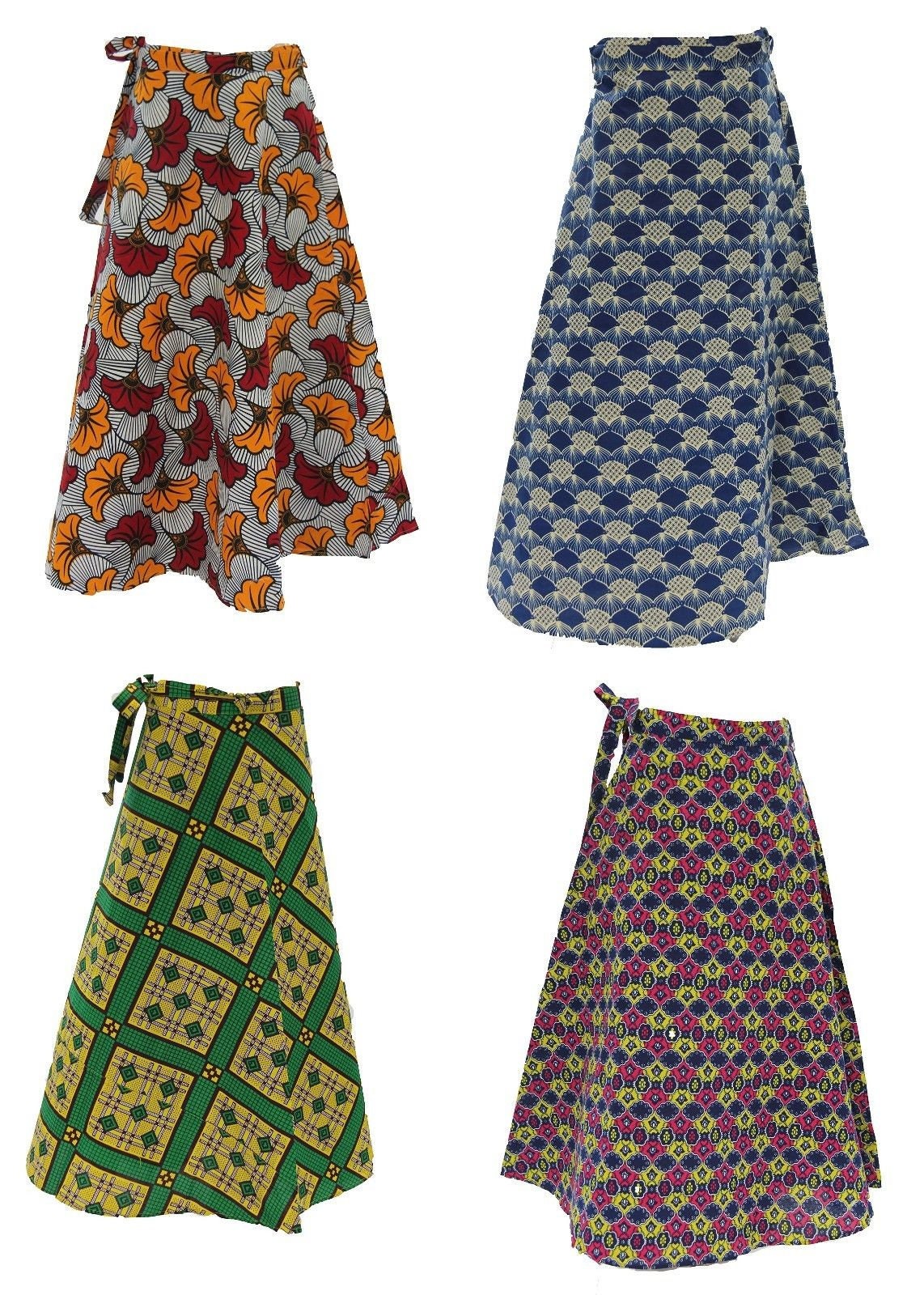 Ankara Skirt Dashiki Print Authentic African Wax High Waist | Etsy