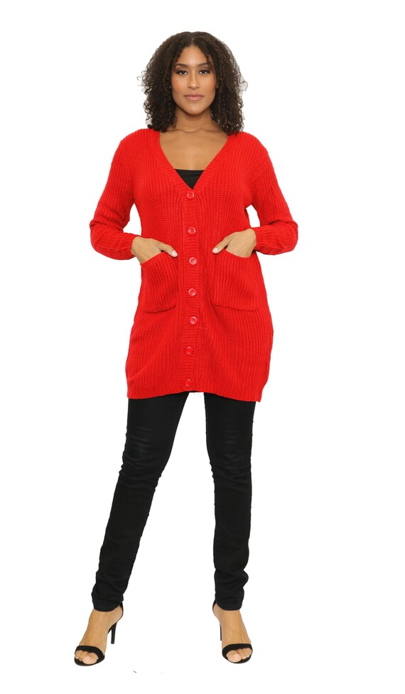 Women Long Sweater Button Down Long 
